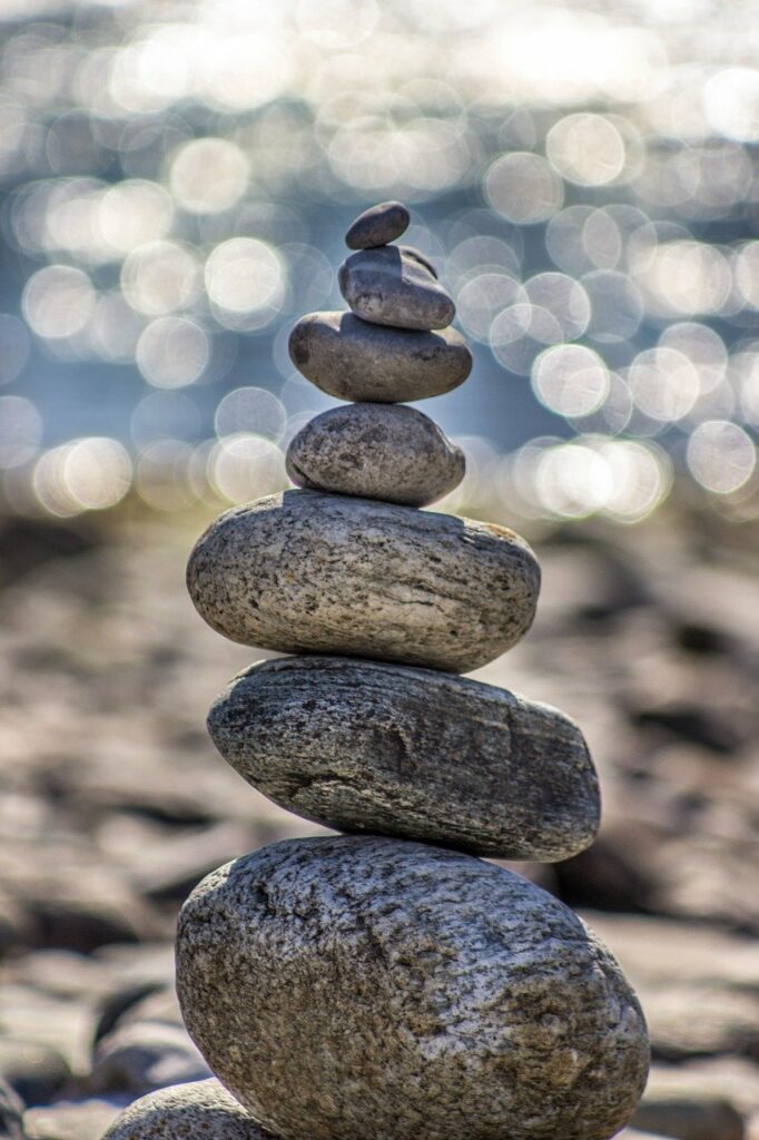 stones, pebbles, round